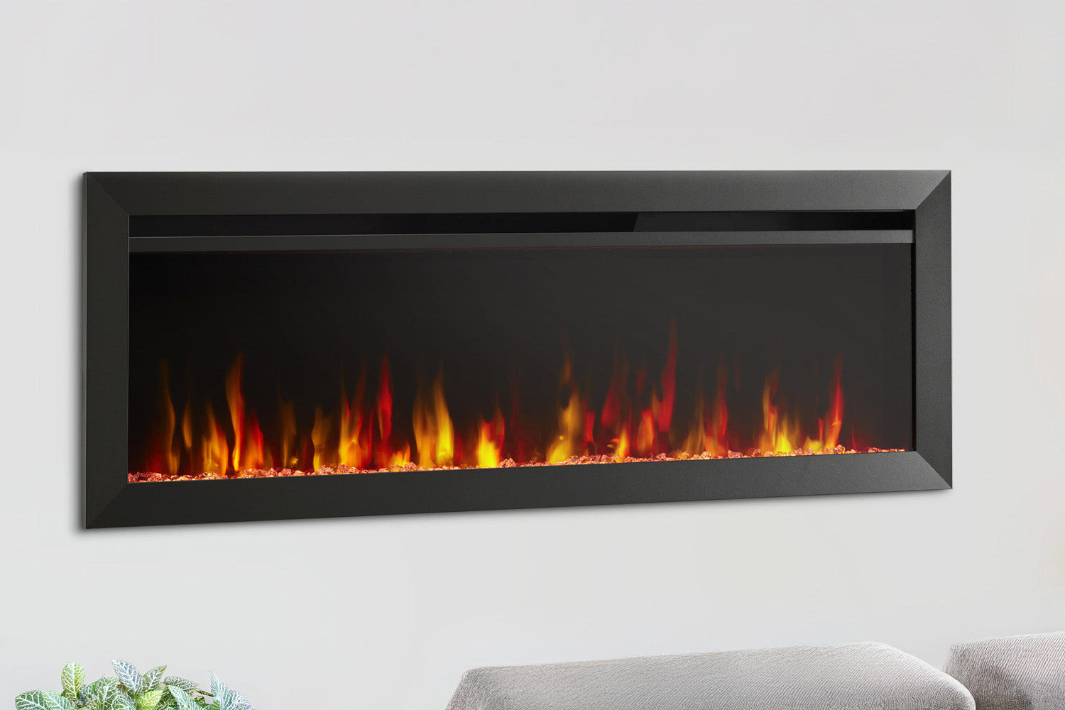 SimpliFire Allusion Slim 40'' Wall Mount / Recessed Electric Fireplace