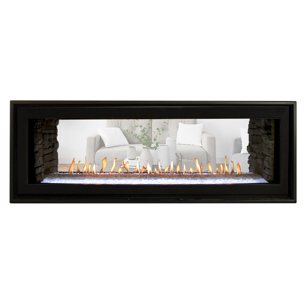 Empire 48 Inch Boulevard Direct Vent See-Through Linear Gas Fireplace - DVLL48SP