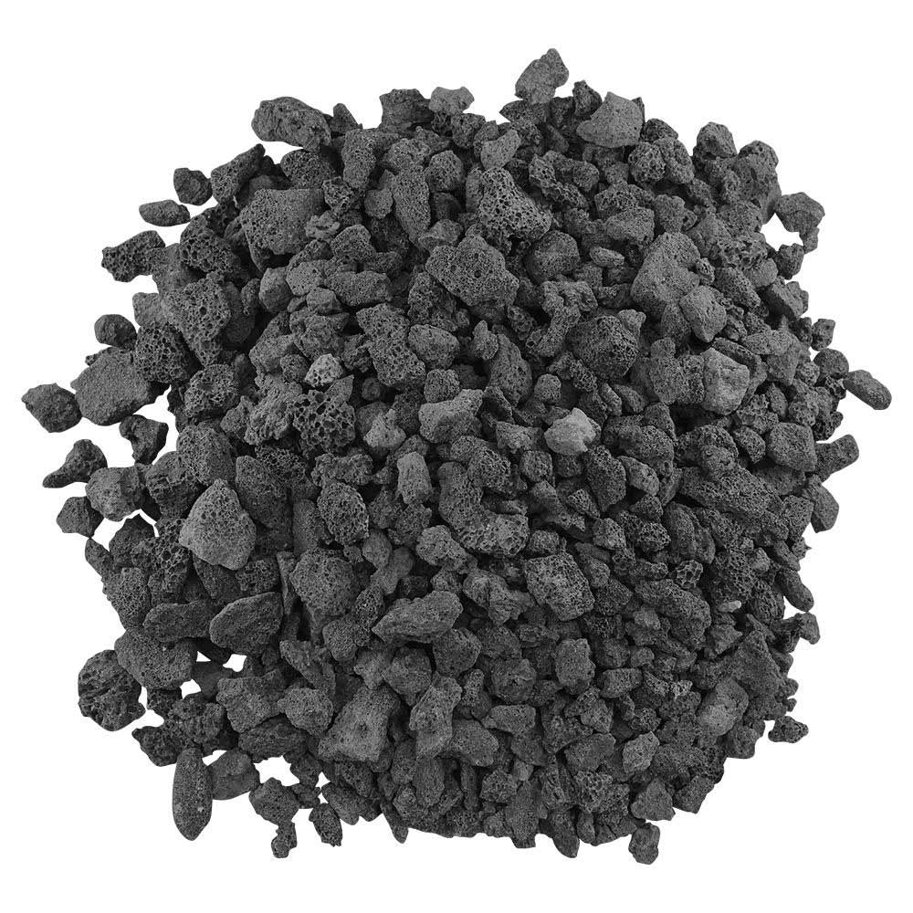 American Fire Glass 20-Pound Black Lava Rock, Medium .5-1 Inch