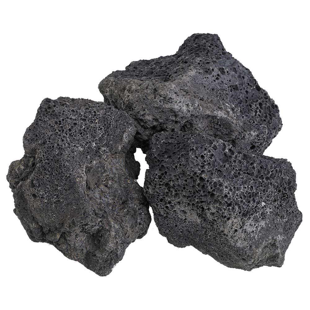 American Fire Glass 20-Pound Black Lava Rock, XXL 4-6 Inch