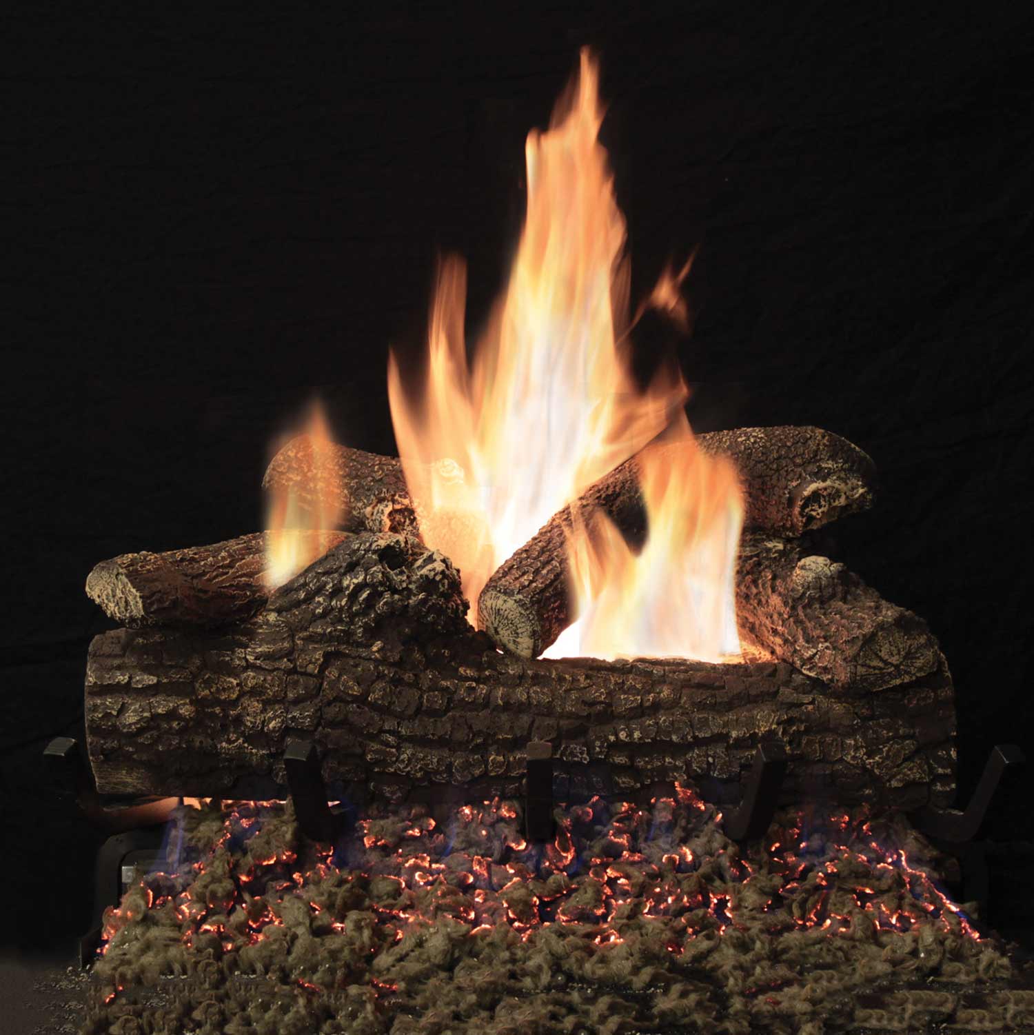 Empire Great Lakes Oak Refractory Complete Fireplace Natural Gas Logs