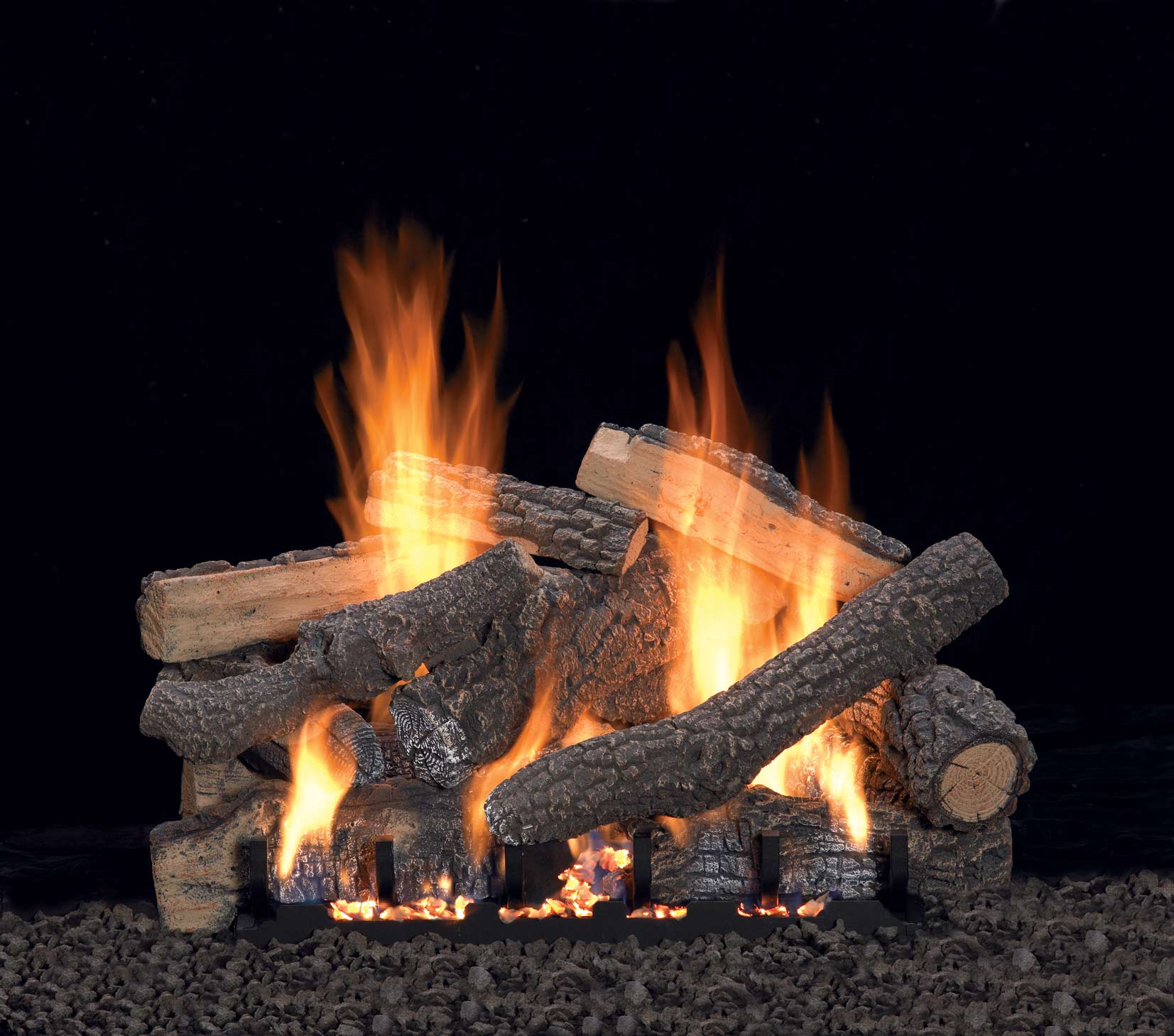 Empire Refractory Ponderosa Complete Fireplace Log Set