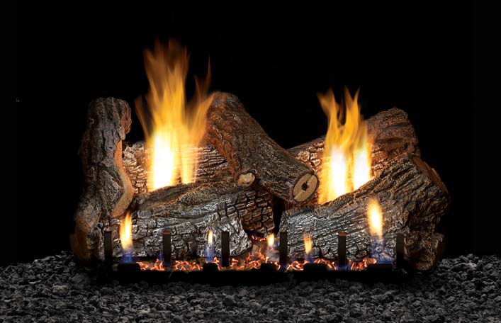 Empire Refractory Sassafrass Complete Fireplace Log Set