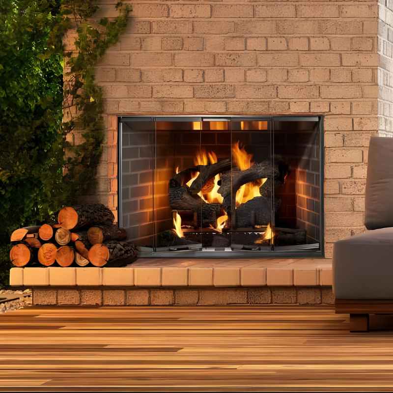 Majestic Cottagewood 36-Inch Outdoor Wood Burning Fireplace