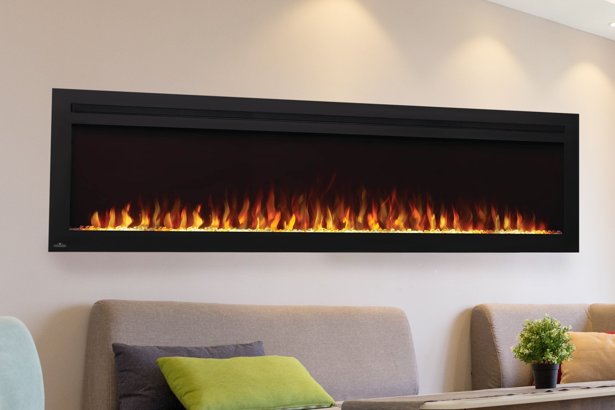 Napoleon PurView 72'' Wall Mount / Recessed Electric Fireplace