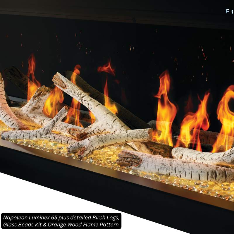 Napoleon Birch Log Kit for Electric Fireplaces