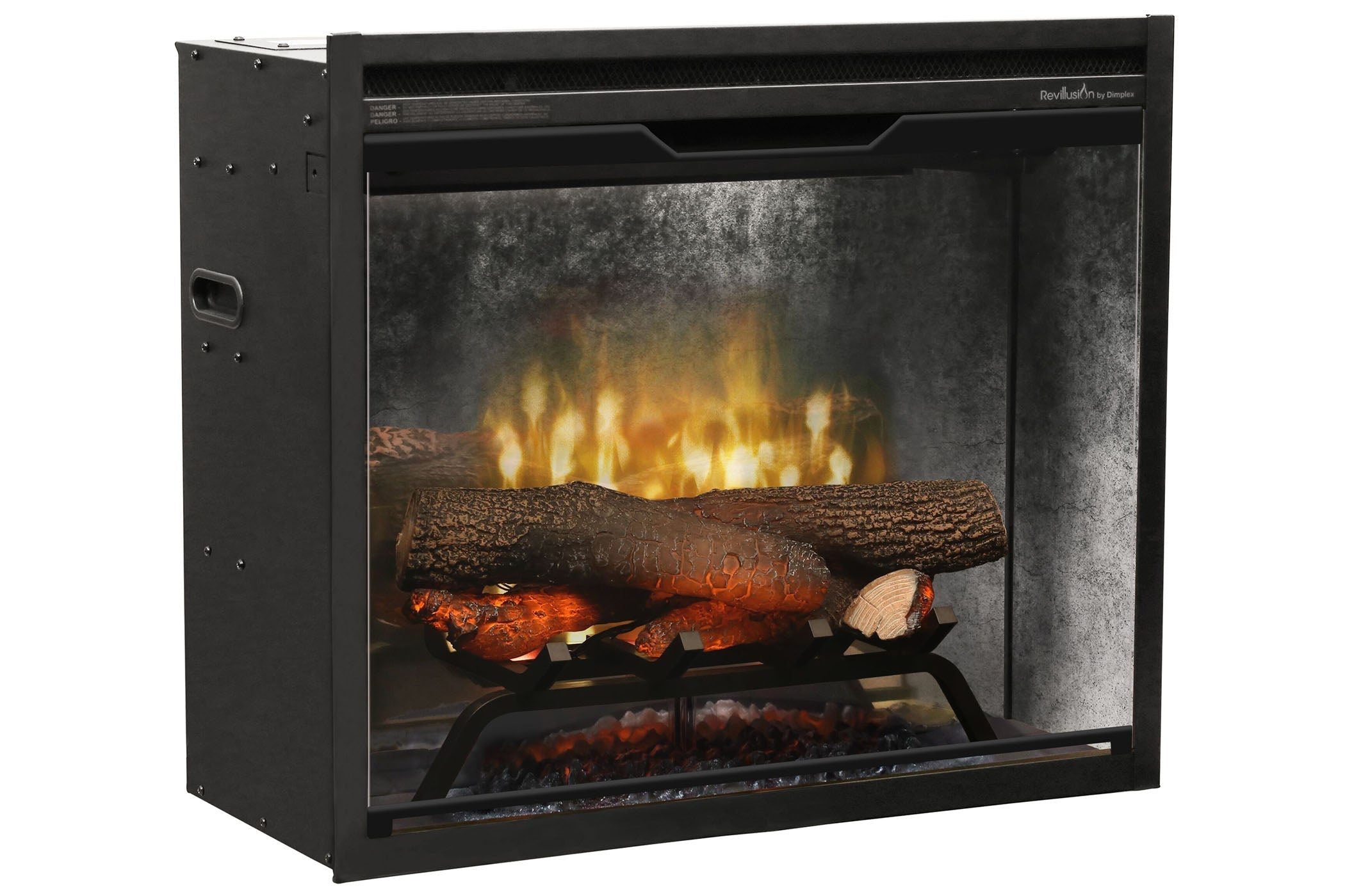 Dimplex Revillusion 24 inch Built-In Electric Firebox | Weathered Concrete