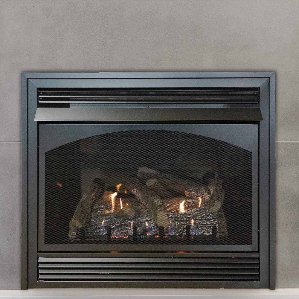 Empire Vail Vent Free Premium 36 Inch Fireplace with Slope Glaze Burner and Log Set - VFPA36BP