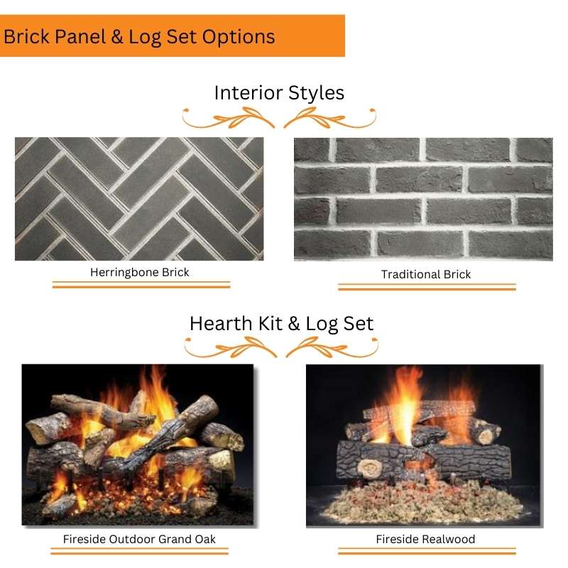 Majestic Cottagewood 42-Inch Outdoor Wood Burning Fireplace