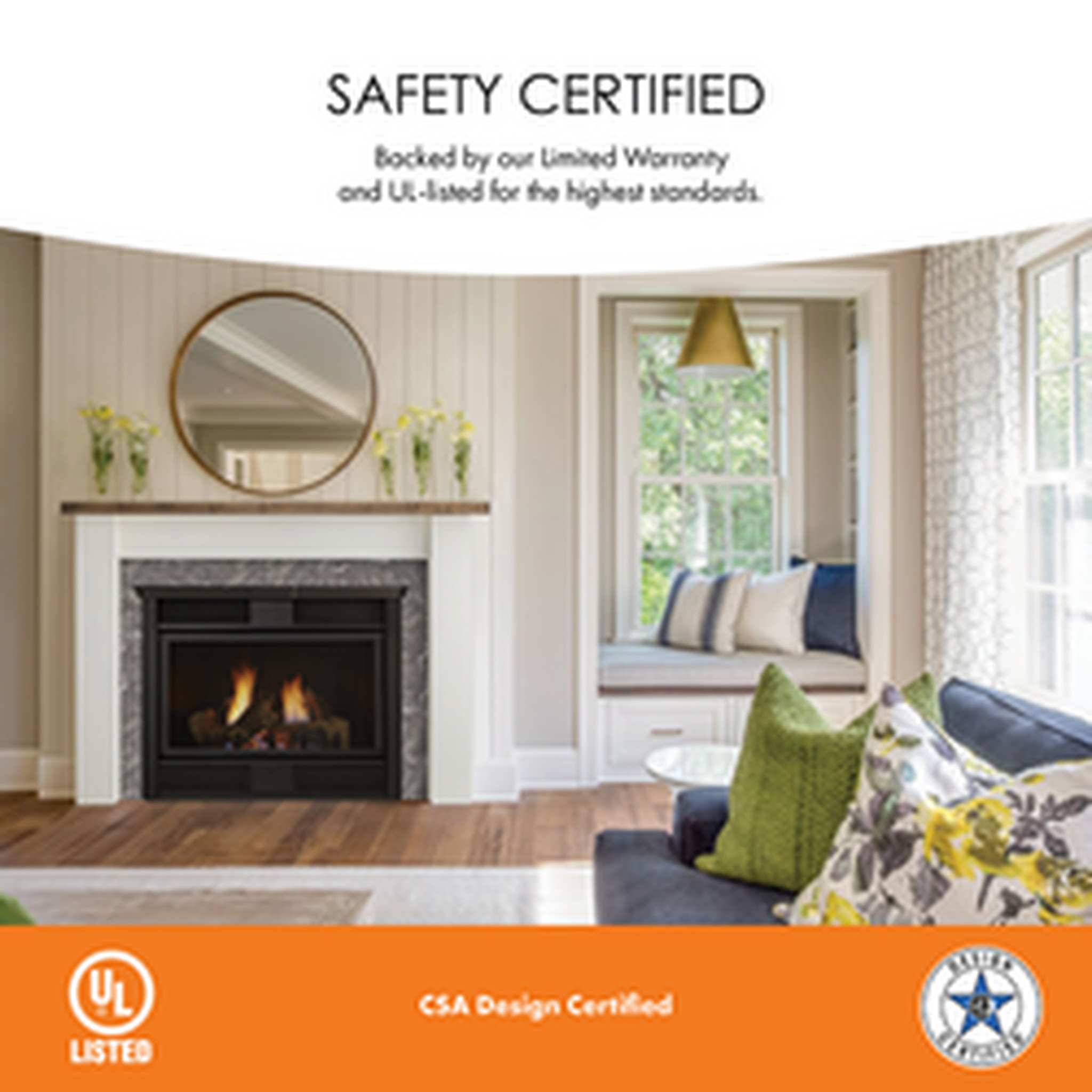 Monessen Symphony 32" Vent Free Traditional Natural Gas Fireplace With Millivolt Control System