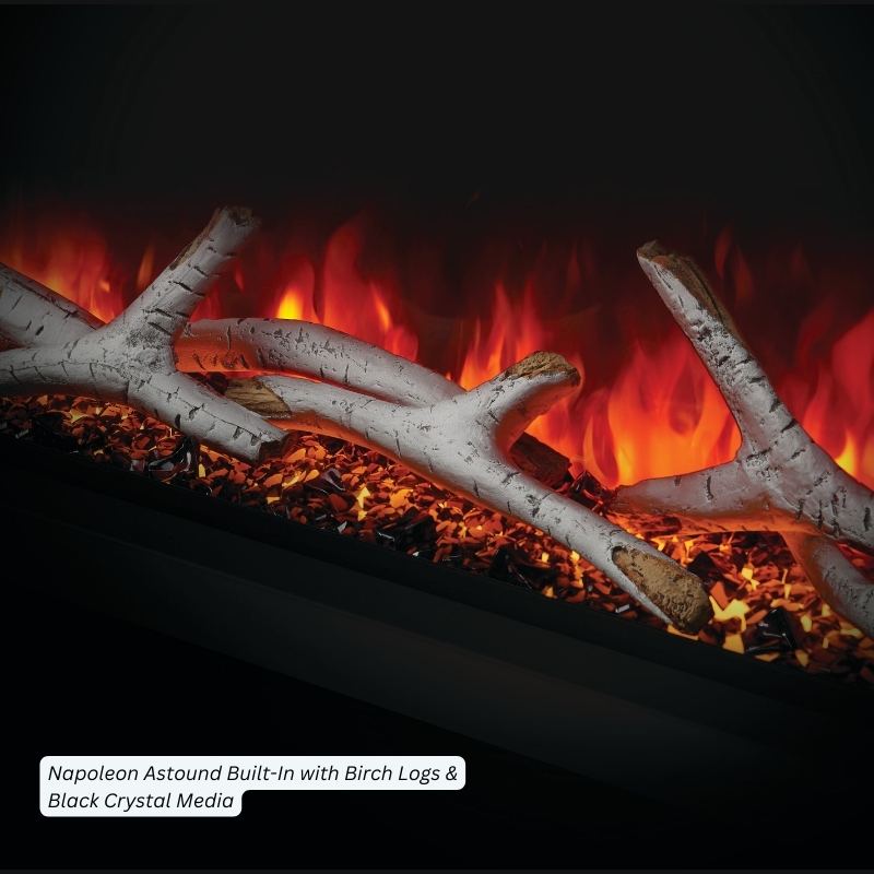 Napoleon Birch Log Kit for Electric Fireplaces