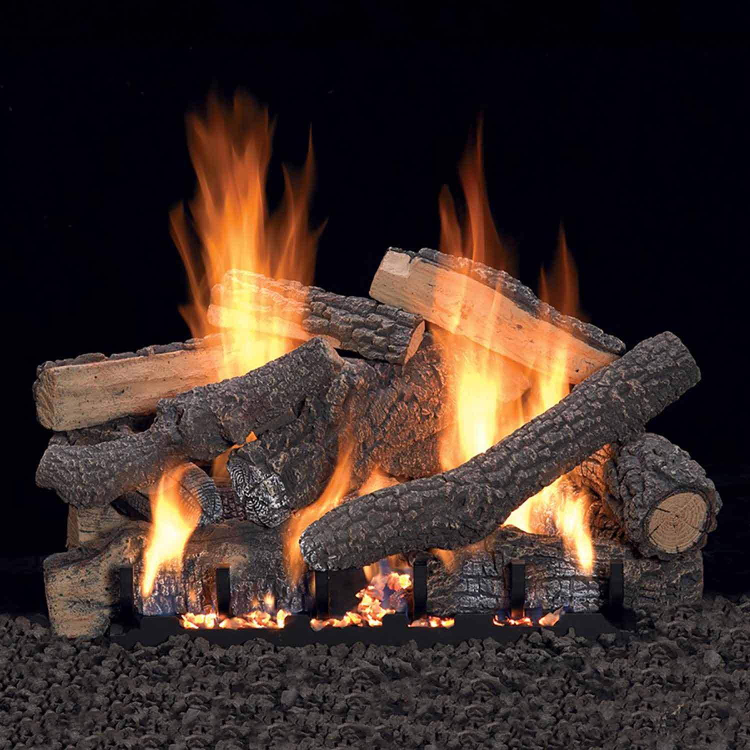 Empire Ponderosa Vented Refractory Complete Fireplace Gas Log Set