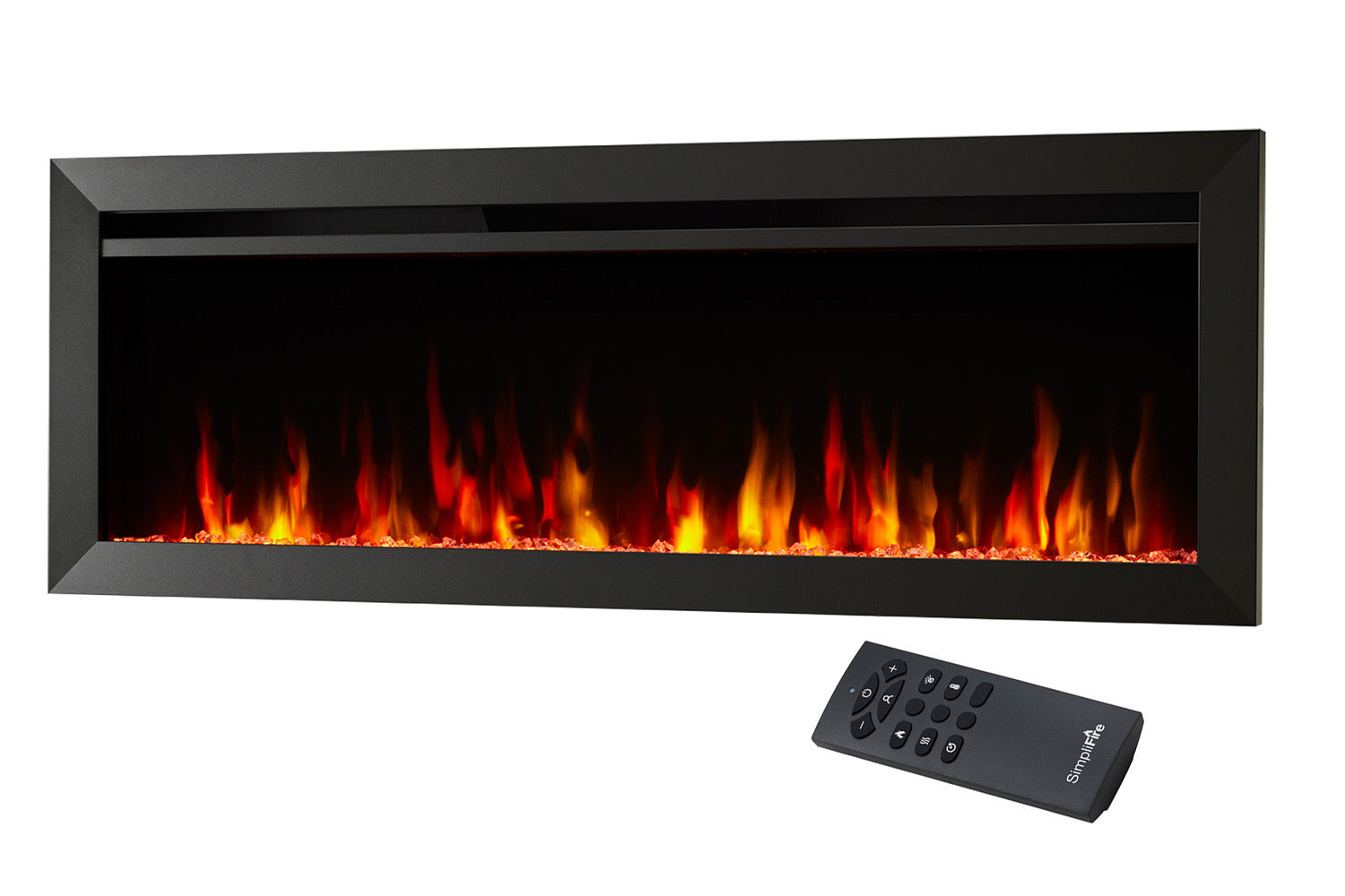 SimpliFire Allusion Slim 40'' Wall Mount / Recessed Electric Fireplace