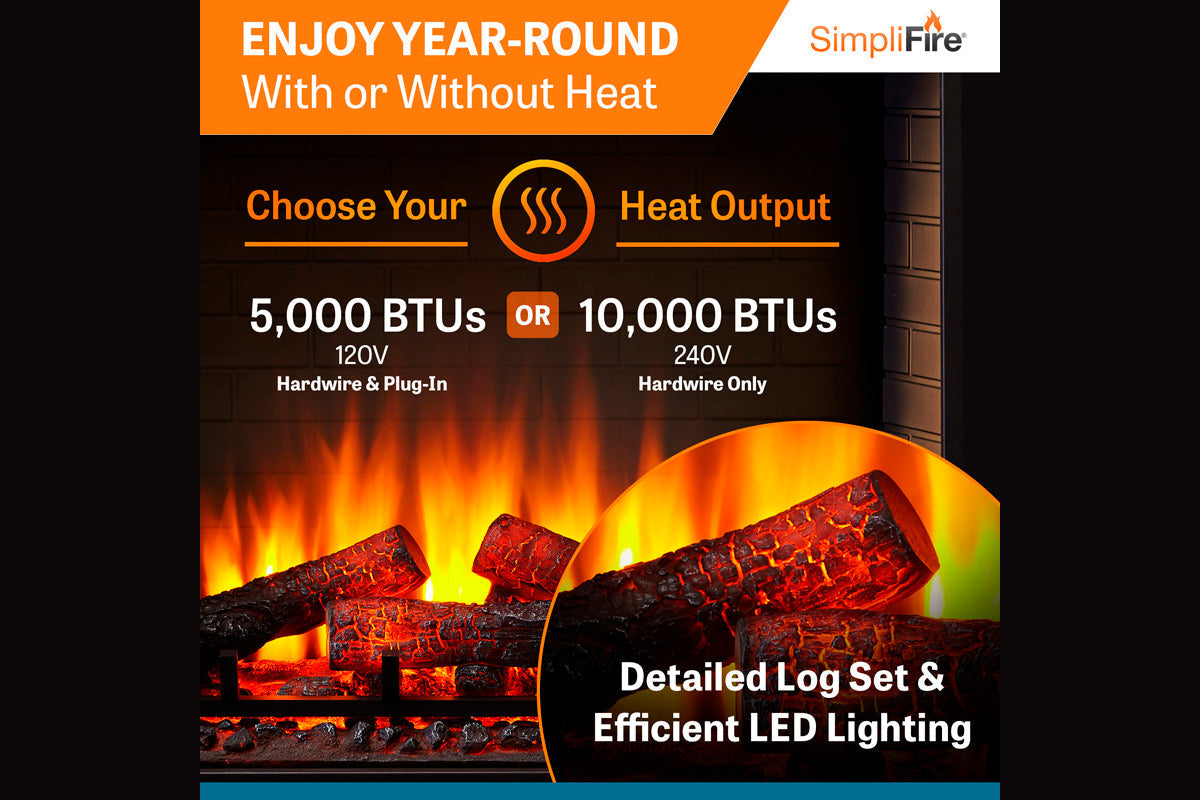 SimpliFire 36" Built-In Electric Firebox