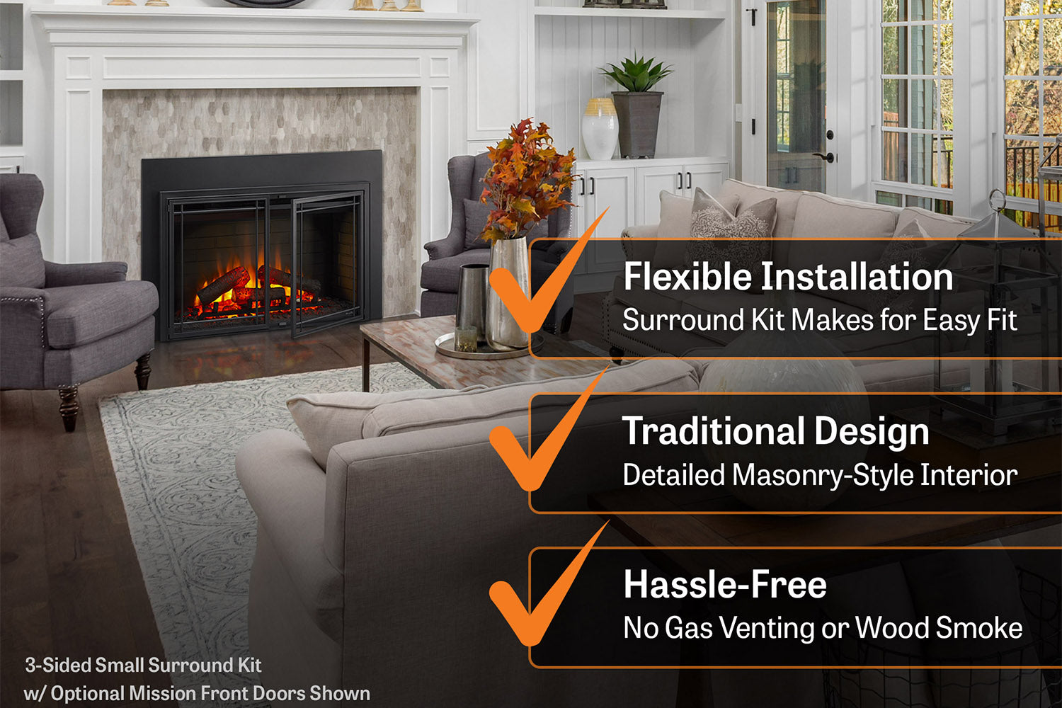 SimpliFire 30" Electric Fireplace Insert