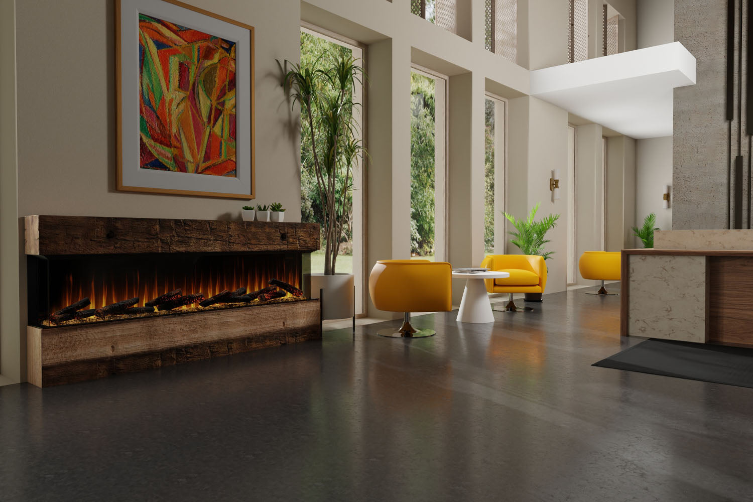 Dimplex Ignite Ultra 88-Inch Smart Linear Multi-Side View Built-In Electric Fireplace