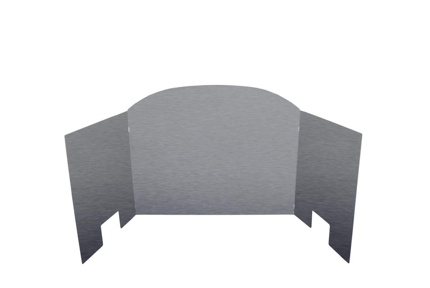 Real Fyre Three Panel Traditional Satin Stainless Fyreback